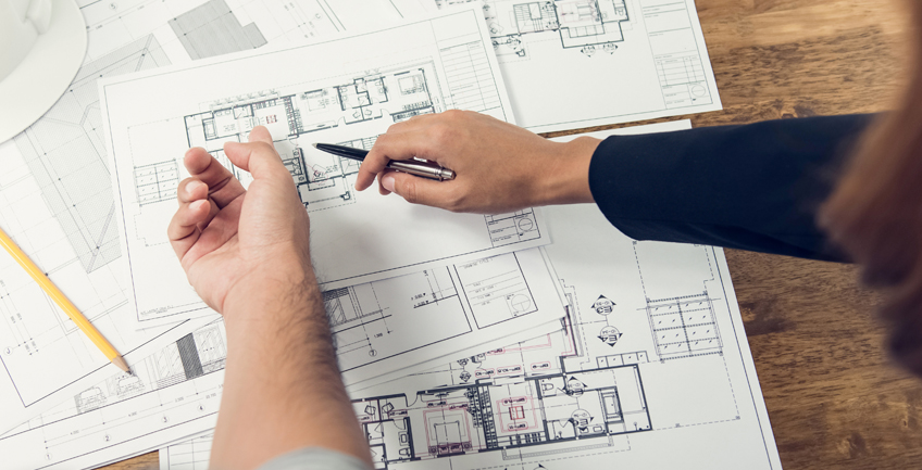 Design-build plans for a Denver residential interior renovation project