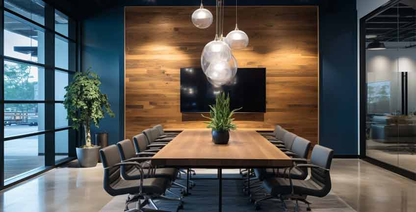 Modern Colorado workspace designed for client pitch perfection